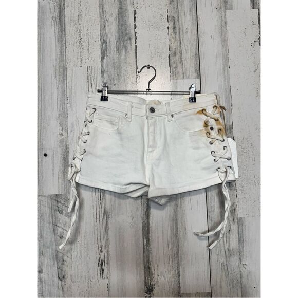 Austin landing white HIGH RISE SHORT - Picture 4 of 8